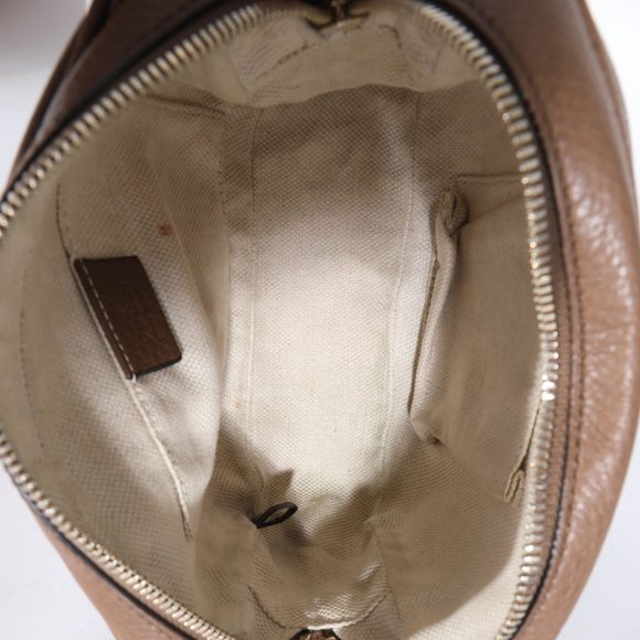 Gucci Brown Pebbled Leather Soho Disco Bag - Picture 8 of 8